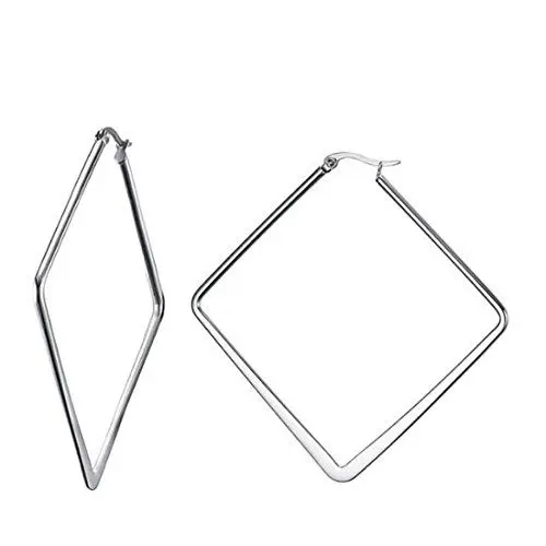 Produktbild: Caimeytie Ohrringe Creolen für Frauen Edelstahl Geometrische valentins geschenke