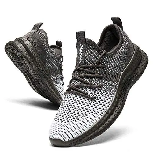 Produktbild: CAIQDM Herren Laufschuhe Sneaker Outdoor Sportschuhe Turnschuhe Mnner Joggingschuhe Atmungsaktiv Running Shoes Men Walking Schuhe Freizeitschuhe Fitness Schuhe Dunkelgrau 40 EU