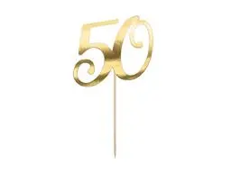 Produktbild: Cake Topper '50' 20,5cm Tortendeko Kuchendeko Cupcake Kuchen Torten Geburtstag Jubiläum
