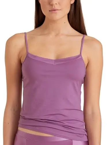 Produktbild: CALIDA Cate Spaghetti-Top Damen, mit Satin-Einsatz am Ausschnitt, verstellbare Träger
