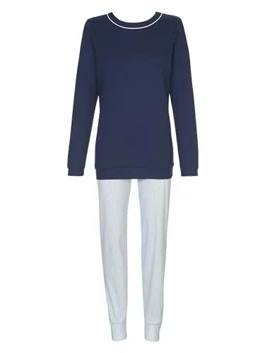 Produktbild: CALIDA Damen Sweet Dreams Pyjamaset 1 Zweiteiliger Schlafanzug, Peacoat Blue, 40-42 EU