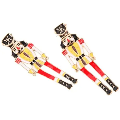 Produktbild: CALLARON 1 Paar -Ohrringe Weihnachts-Ohrschmuck Ohrstecker damen schmuck damenschmuck Weihnachtsohrringe Weihnachtsgeschenke süße Ohrstecker modische Ohrringe Metall