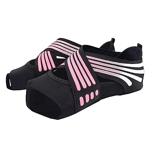 Produktbild: CALLARON 1paar Yoga Schuhe Für Damen Weiche Atmungsaktive Socken Mit Elastischer Für Fitness Und Yoga-training