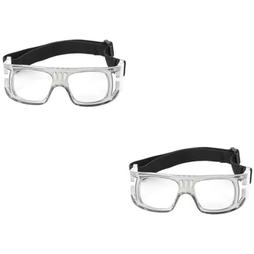 Produktbild: CALLARON 2St schutzbrille Sportbrille laufende Brille Gläser klar schnapsgläser UV-Brille für UV-Lichtschutz Basketballbrille sportliche Brille Antikollisions Augenschutz
