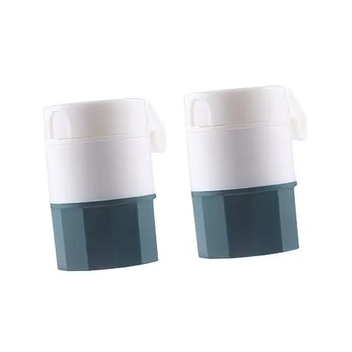 Produktbild: CALLARON 2stücke Tablettenschneider Tragbar Pillenteiler-box Medikamententeilerhalter Für Zuhause Reisen Kapselschneider Tabletten Teilen Praktisch