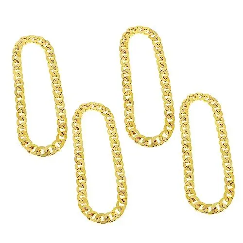Produktbild: CALLARON Goldene Punk Kette Halskette Set 60cm Unisex Dekorative Männlichen Zubehör