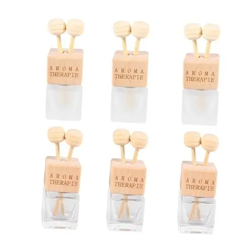 Produktbild: CALLARON 6st Parfümflasche Mit Luftauslass Ätherisches Öl Diffusor Vent Clip Für Auto Aromatherapie Diffusor Für Auto Air Vent Ätherisches Öl Diffusor Klimaanlage Loch Glas Jahrgang
