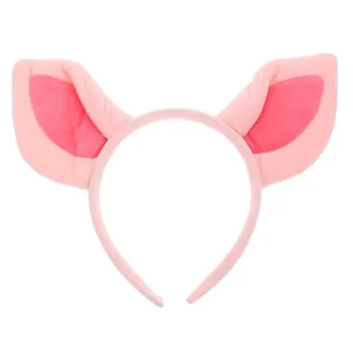 Produktbild: CALLARON Halloween Kostüm Stirnband Schweineohren-Stirnband Halloween-Cosplay-Stirnband Plüschtier-Stirnband Haarreifen Halloween Cosplay Kostüm Party Versorgung 27 x 18 cm