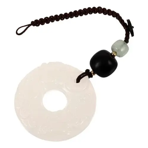 Produktbild: CALLARON Jade Schlüsselanhänger Schlüsselanhänger Charm Schlüsselring Multifunktionales Accessoire