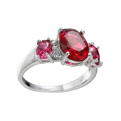 Produktbild: CALLARON Mode-Frauen-Ring Ringe Zirkonring Mode Damenring zarter Ringschmuck Fräulein Frauen Zirkonring