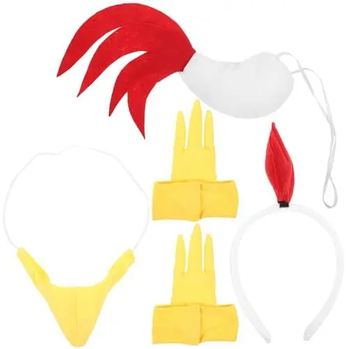 Produktbild: CALLARON 1satz Kostümset Für Ostern Teiliges Set Mit Haarreif Schnabel Klauen Und Lustiges Kostümzubehör Für Erwachsene Für Kostümpartys Und Cosplay