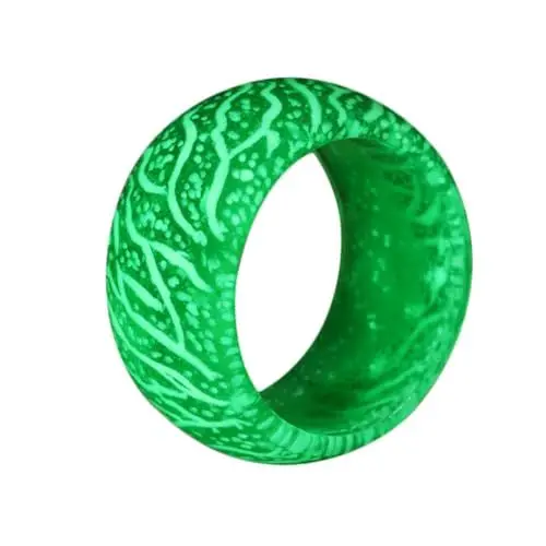Produktbild: CALLARON Leuchtende Ring für Damen Halloween Schmuck Silikongummiband freundschaftsringe Reisering Familienring freundschaftsringe Verblasst nicht Heiligenschein