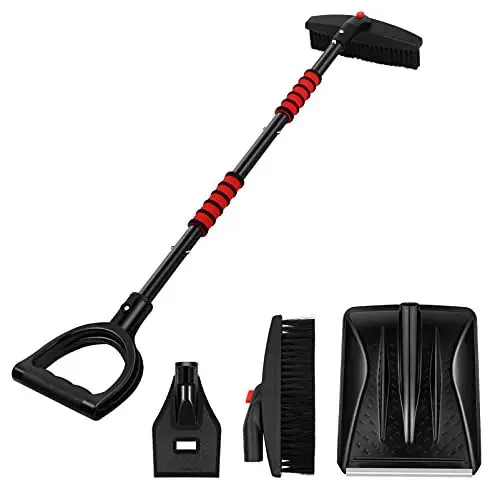 Produktbild: CALLARON Auto Schnee Set Pinsel Für Windschutzscheibe Garten Camping Ergonomische Griff Nicht-kratzen Material