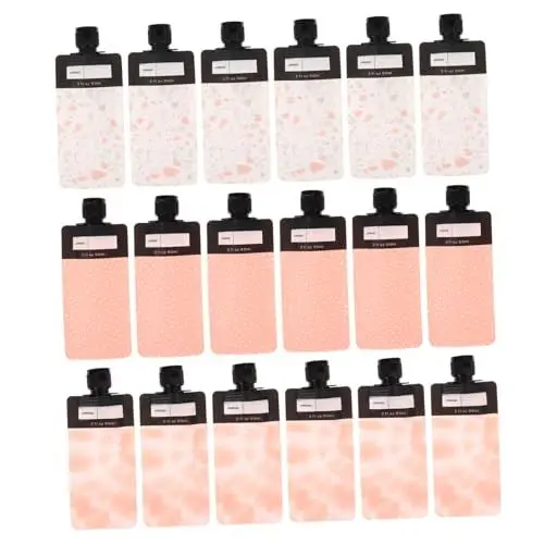 Produktbild: CALLARON Teiliges Refill Toilettenartikel Wiederverwendbare Auslaufsichere Kosmetikbeutel Mit Ausguss Stilvolle Reisebehälter Für Flüssig-make-up Pflegeprodukte
