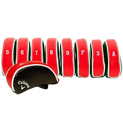 Produktbild: Callaway Deluxe Eisenabdeckungen (9 Stück) – Rot, S