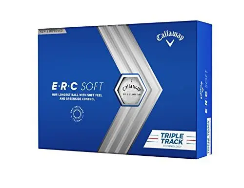 Produktbild: Callaway ERC Triple Track Golfbälle 12B PK (2023 Version, Weiß), Dreispurig, one dozen