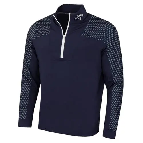 Produktbild: Callaway Golf Herren Chev Motion Print Thermal Pullover - Peacoat - S