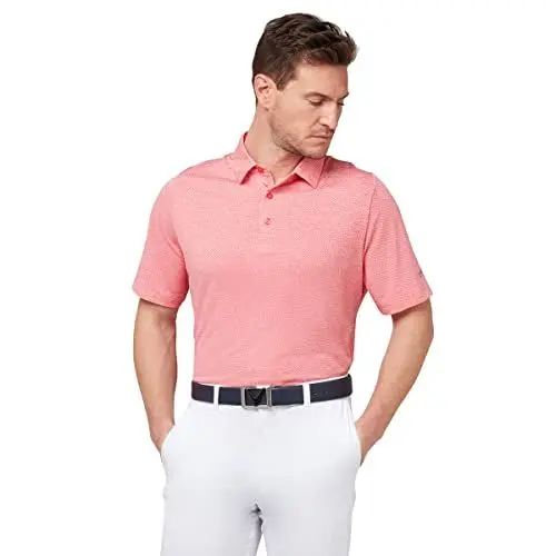 Produktbild: Callaway Golf Herren Opti-DRi Wicking Golf Poloshirt - Teaberry - L