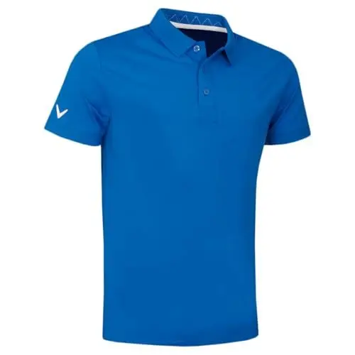 Produktbild: Callaway Golf Herren Solid Rippbett Golf Polo - Fallschirmspringer - S