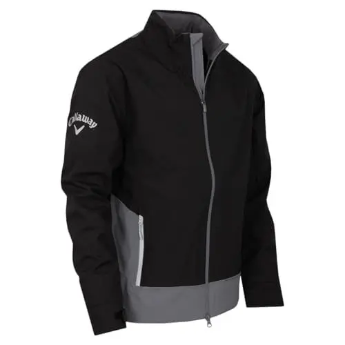 Produktbild: Callaway Golf Herren Stormguard III wasserdichtes Windjacke - Caviar - M
