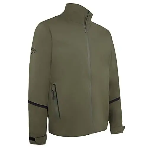 Produktbild: Callaway Golf Herren Stormlite wasserdichte Golfjacke - Schwarz Lichen - M