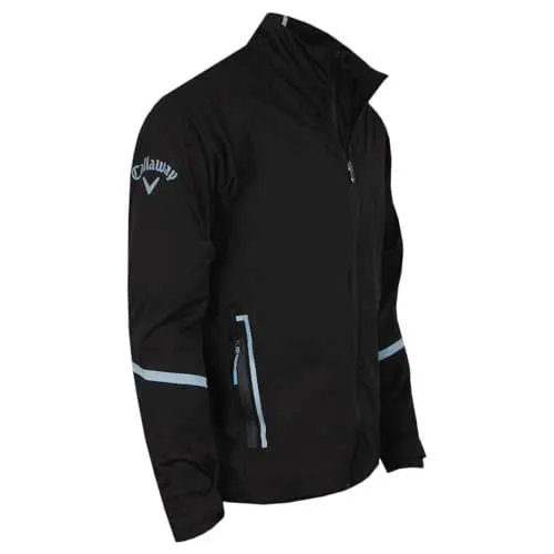 Produktbild: Callaway Golf Herren Stormlite wasserdichte Golfjacke - Caviar/Caviar - S