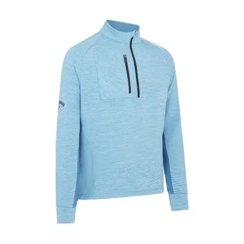 Produktbild: Callaway Golf Herren Stripe Fleece Thermalpullover - Vallarta Blau - XXL