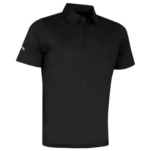 Produktbild: Callaway Golf Swingtech Solid Poloshirt für Herren, Kaviar, Größe L