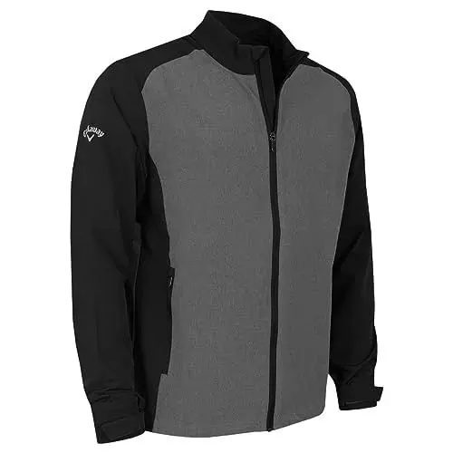 Produktbild: Callaway Golf Herren Winddichte Farbblockjacke - Mittelgrau - L