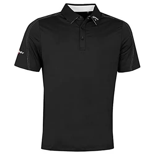 Produktbild: Callaway Golf Herren genähte Farbblock Golf-Polo-Hemd - Caviar - M
