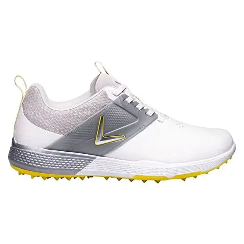 Produktbild: Callaway Golf Nitro Blaze Golfschuh, wasserdicht, Weiß / grau / gelb, EU 43