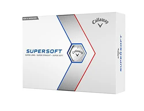 Produktbild: Callaway Golf Unisex Supersoft 23 12 Pack Performance Golf Bälle - Weiß, one dozen