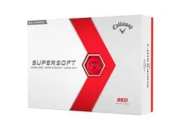 Produktbild: Callaway Golf Unisex Supersoft 23 12 Pack Performance Golf Bälle - Rot, One Dozen