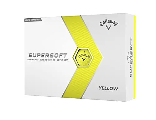 Produktbild: Callaway Supersoft Golfbälle, 12B, Gelb