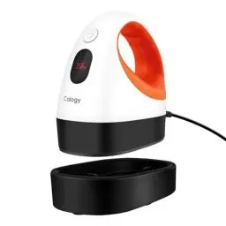 Produktbild: Calogy Transferpresse Mini Hitzepresse, Presse Plotter Maschine, Kleine Heißpresse mit 3 Heizstufen, Tragbare Mini Heat Press Temperaturanzeige Für T-Shirts, Schuhe, Hüte, HTV-Vinyl-Projekte(Orange)