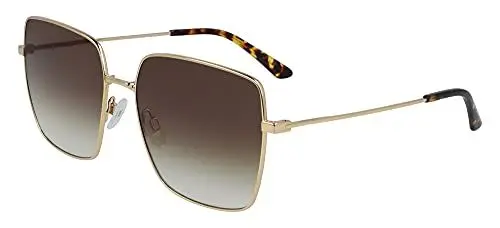 Produktbild: CALVIN KLEIN EYEWEAR Damen CK20135S-717 Sonnenbrille,Shiny Gold/Khaki Gradient, 58-17-145