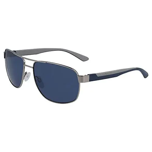 Produktbild: CALVIN KLEIN EYEWEAR Herren CK20319S-009 Sonnenbrille,Shiny Gunmetal/Solid Blue, 60-17-140