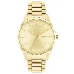 Produktbild: Calvin Klein Analog Quarzuhr Für Männer und Frauen Kollektion Iconic Bracelet - 35MM mit Goldfarben Edelstahlarmband - 25200043
