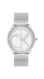 Produktbild: Calvin Klein Analog Quarzuhr Für Männer und Frauen Kollektion Iconic MESH - 40MM mit Silbernes Edelstahl-Mesh-Gliederarmband - 25200027