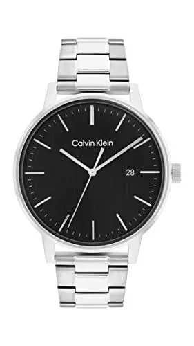 Produktbild: Calvin Klein Analog Quarzuhr für Herren Kollektion Linked Bracelet for HIM mit Silbernes Edelstahlarmband - 25200053