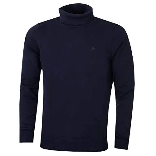 Produktbild: Calvin Klein CK Herren Rollkragen Rib Knit Warm Durable Sweater - Marine - L