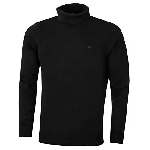 Produktbild: Calvin Klein CK Herren Rollkragen Rib Knit Warm Durable Sweater - Schwarz - XXL
