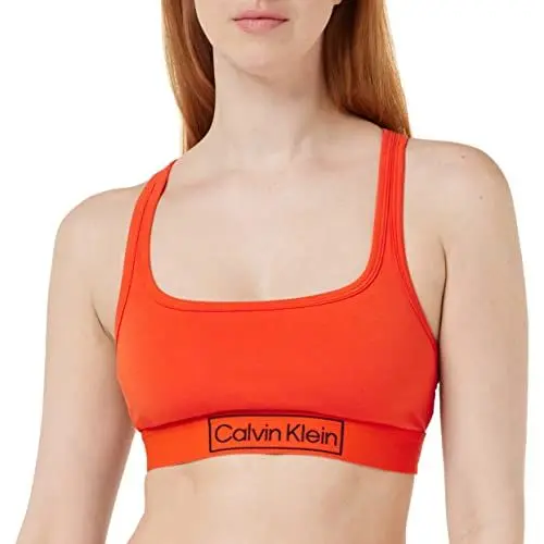 Produktbild: Calvin Klein Damen BH Bralette Stretch, Rot (Fiesta), M