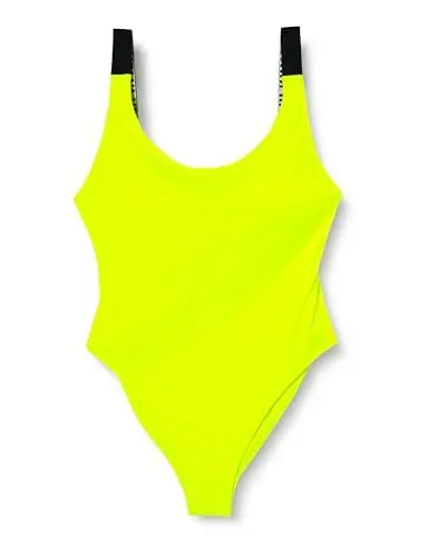 Produktbild: Calvin Klein Damen Badeanzug One Piece Tiefer Rücken, Schwarz (Pvh Black), L