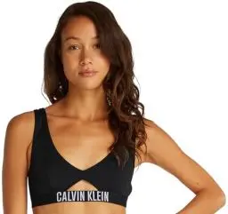 Produktbild: Calvin Klein Damen Bikini Oberteil Bralette mit Cut-Out, Schwarz (Pvh Black), M