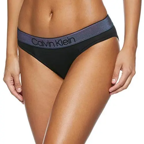 Produktbild: Calvin Klein Damen Bikini Tanga,per Pack Schwarz (Black 001),34 (Herstellergröße:XS)