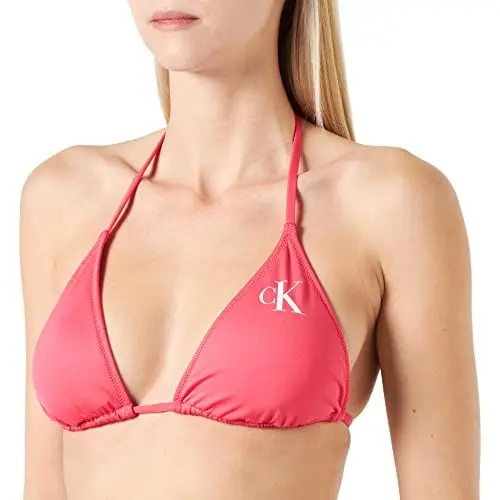 Produktbild: Calvin Klein Damen Bikinitop Triangel Gepolstert, Rosa (Pink Flash), S