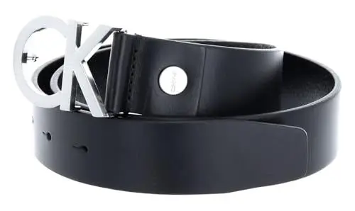 Produktbild: Calvin Klein Damen Gürtel CK LOGO BELT 3.5CM K60K602141, Gr. 80, Schwarz (Black 001)