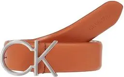 Produktbild: Calvin Klein Damen Gürtel Re-Lock Logo Belt 3,0 cm Ledergürtel, Braun (Autumn Leaf), 75