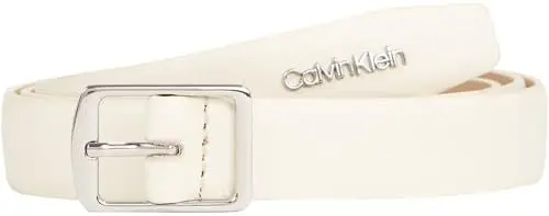 Produktbild: Calvin Klein Damen Gürtel Slim Square Buckle Belt 2.0 aus Leder